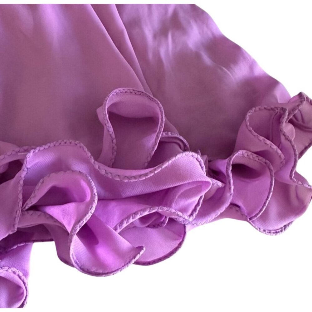 One Shoulder Pink Cocktail Dress With Pleated Bodice & Embellished Waist - Picture 14 of 16